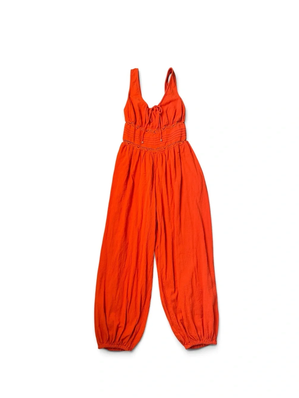 FREE PEOPLE Livin' Lovely Jumpsuit - Orange🌴 Size: L